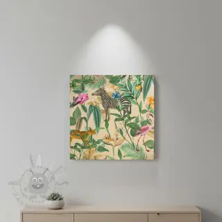 Sisustuskangas premium Tropical Jungle Dream digital print