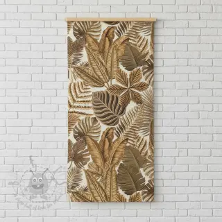 Sisustuskangas premium Leaf Embroidery digital print