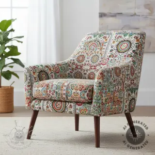 Sisustuskangas jacquard Ethnic multico