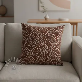Sisustuskangas jacquard Anthéa terracotta