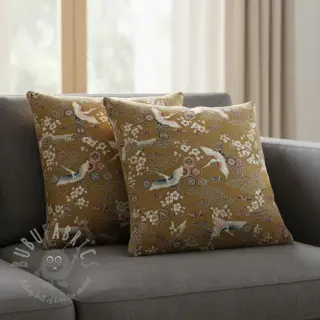 Sisustuskangas jacquard Grues or