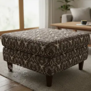 Sisustuskangas jacquard DOUBLE FACE Landhaus Deer Heart taupe