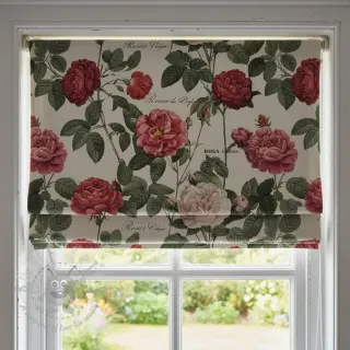 Sisustuskangas Linenlook premium Vintage Rose Garden digital print