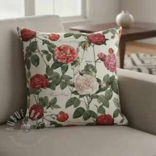 Sisustuskangas Linenlook premium Vintage Rose Garden digital print