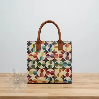 Sisustuskangas GOBELIN PREMIUM Graphic square circle