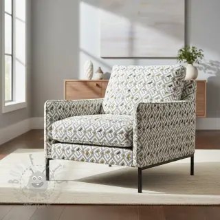 Sisustuskangas jacquard Pagne allover jaune