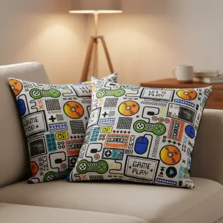 Dekoračná látka premium Game computer