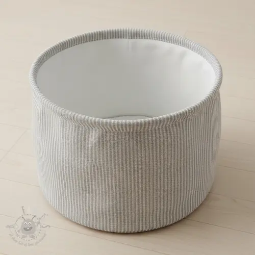 Sisustuskangas DOBBY Colored stripe grey