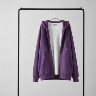 Teplákovina počesaná JOGGING purple