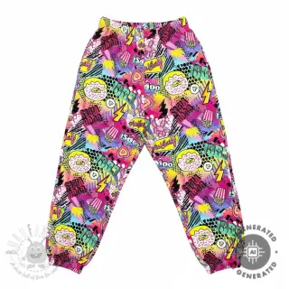 Collegekangas Manga fuchsia digital print