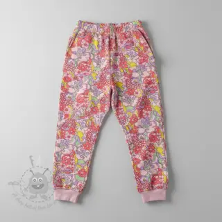 Collegekangas Abstract flowers pink digital print
