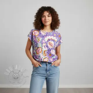 Neulos Shells lavender digital print