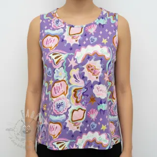 Neulos Shells lavender digital print