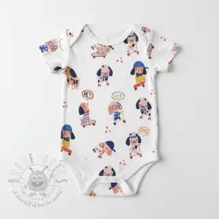 Neulos Dogs white digital print