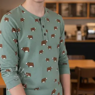 Neulos Bears dark mint melange