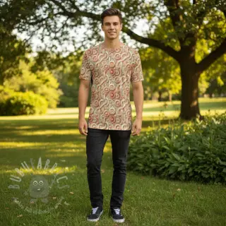 Neulos VISCOSE Unity orange digital print