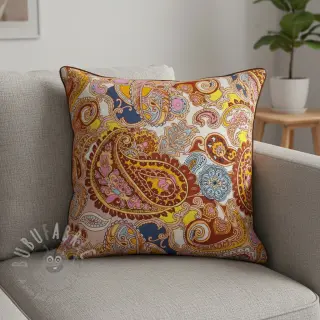Tekoturkis Paisley digital print