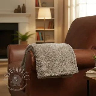Tekoturkis LUREX SILVER taupe