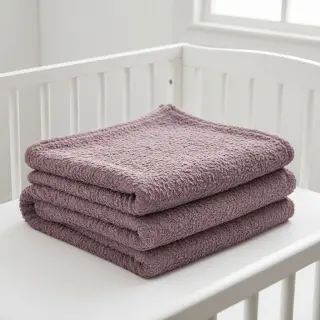 Umelá kožušina Curly mauve