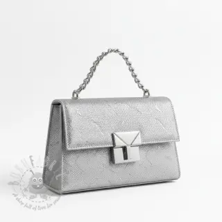 Tekonahka SNAKE blanc argent