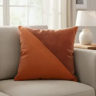 Umelá koža semiš ALASKA orange/brique