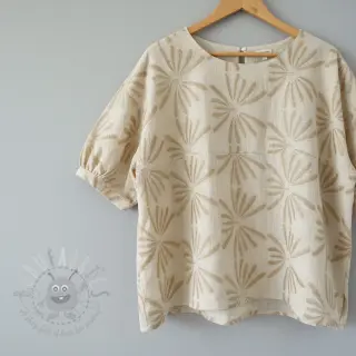 Viskoosi pellavalla Desert flowers design Ja