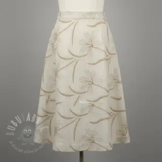Viskoosi pellavalla Desert flowers design C