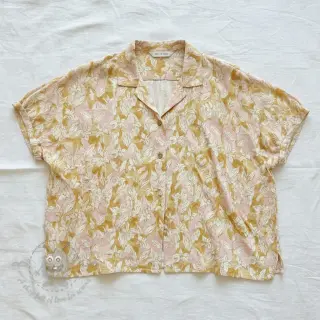 Viskoosi pellavalla CREPE Flowers Tomi digital print
