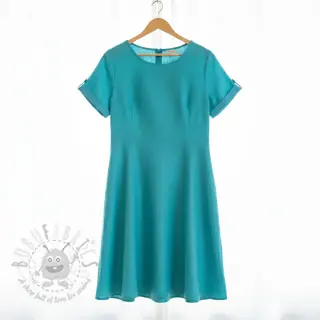 Viskoosi pellavalla PREMIUM ocean blue