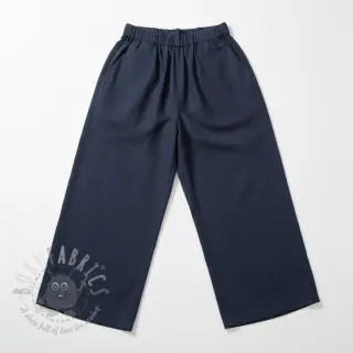 Viskoosi pellavalla PREMIUM navy blue