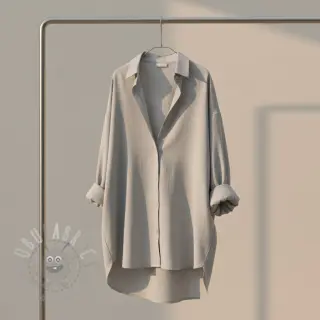 Viskoosi pellavalla PREMIUM light grey
