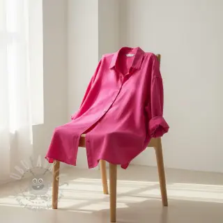 Viskoosi pellavalla PREMIUM fuchsia