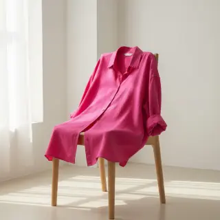 Viskóza s ľanom PREMIUM fuchsia