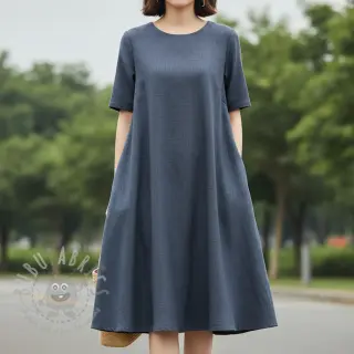 Viskoosi pellavalla PREMIUM dark grey