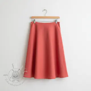 Viskoosi pellavalla PREMIUM dark coral
