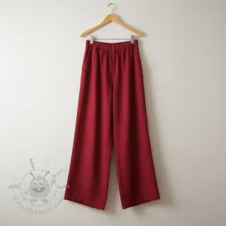 Viskoosi pellavalla PREMIUM dark red