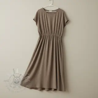 Viskoosi pellavalla CRINCLE taupe