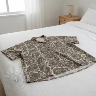 Viskoosi pellavalla Lizzy flowy grey