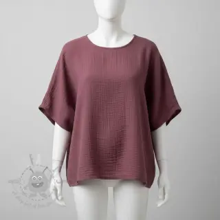 Viskoosi pellavalla CRINCLE mulberry