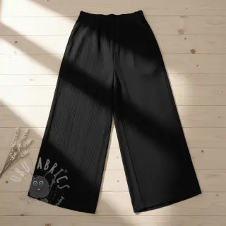 Viskoosi pellavalla CRINCLE black