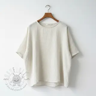 Viskoosi pellavalla CRINCLE off white