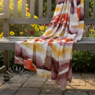 Viskoosi SATIN Chloe red digital print