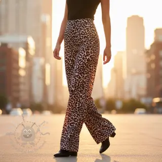 Viskoosi SATIN Animal skin digital print