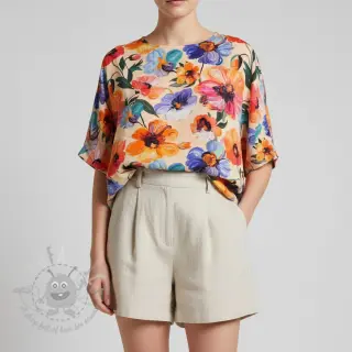 Viskoosi RADIANCE Flower Nina digital print
