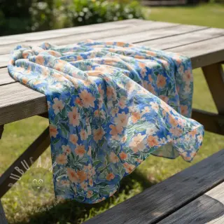Viskoosi RADIANCE Flower Jane digital print