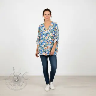 Viskoosi RADIANCE Flower Jane digital print