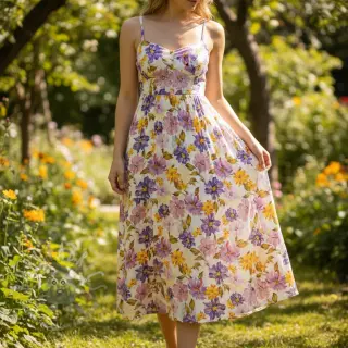 Viskoosi RADIANCE Flower Inay digital print