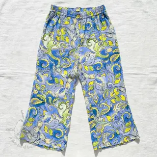 Viskoosi RADIANCE Abstract paisley blue digital print
