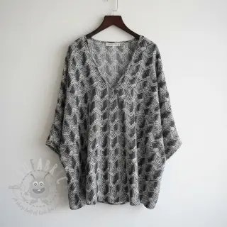 Neulos VISCOSE Structure grey digital print