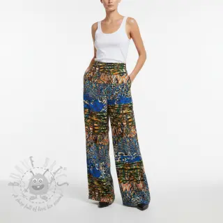 Viskoosi Dimulti dark blue digital print